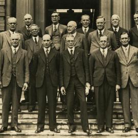 Australian National Research Council and Council for Scientific and Industrial Research representatives, University of Melbourne, 1934.
