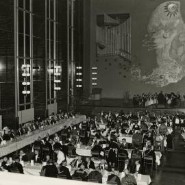 Centenary banquet in Wilson Hall, University of Melbourne, August 1956.
