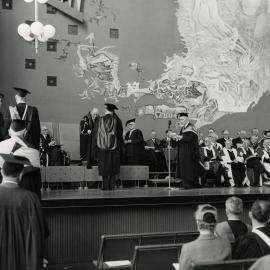 Centenary ceremony in Wilson Hall, University of Melbourne, August 1956.