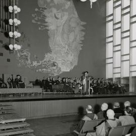 Centenary ceremony in Wilson Hall, University of Melbourne, August 1956.