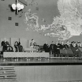 Centenary ceremony in Wilson Hall, University of Melbourne, August 1956.