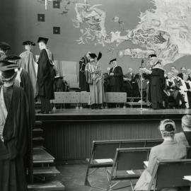 Centenary ceremony in Wilson Hall, University of Melbourne, August 1956.
