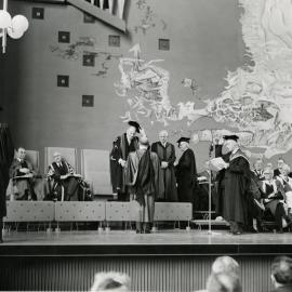 Centenary ceremony in Wilson Hall, University of Melbourne, August 1956.