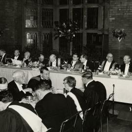 Centenary dinner in Union House, University of Melbourne, August 1956.