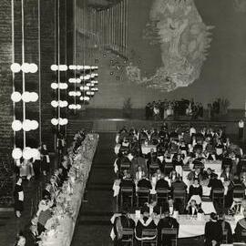 Centenary dinner in Wilson Hall, University of Melbourne, August 1956.