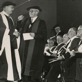 Conferring of degrees, University of Melbourne, 8 August 1955.