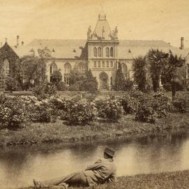 Eastern side of National Museum, University of Melbourne.
