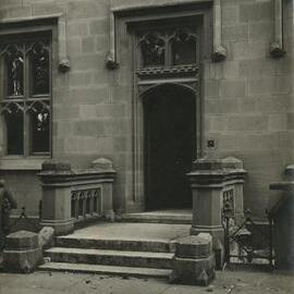 Entrance to Princess Ida Club Rooms, University of Melbourne, circa 1910.