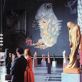 Exhibition in Wilson Hall, University of Melbourne, April 1957.