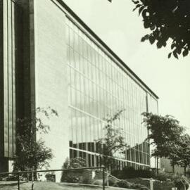 Exterior of Wilson Hall from south east, University of Melbourne, 1958-1968.