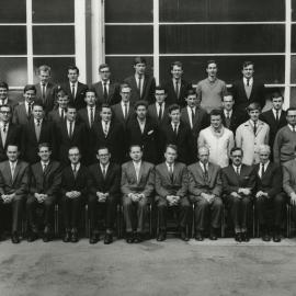 Fourth year mechanical engineering students, University of Melbourne, 1963.