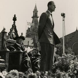 His Royal Highness the Duke of Edinburgh (Prince Philip), University of Melbourne, March 1954.