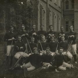 Lacrosse team, University of Melbourne.