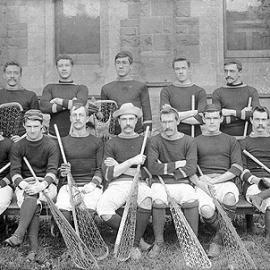 Lacrosse team, University of Melbourne, circa 1900.