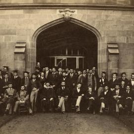 Law School staff and students, University of Melbourne, circa 1876.