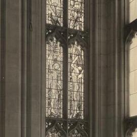 Leckie window, Old Wilson Hall, University of Melbourne, circa 1935.