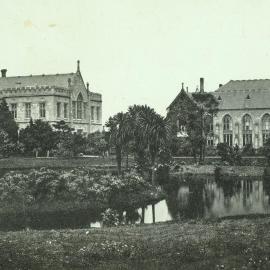 Main Building, Union and Lake, University of Melbourne, circa 1900-1910.