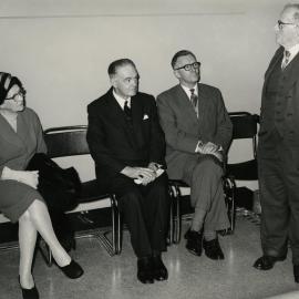 Presentation of portrait of Professor David Orme Masson, University of Melbourne, 22 May 1961.