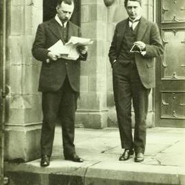 Professor Ernest Scott and Professor William Harrison Moore, University of Melbourne, 1914-1918.
