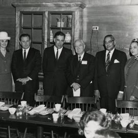 Professor Zelman Cowen with ALSA group, University of Melbourne, 16 Nov 1963.