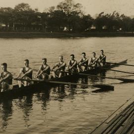 Queen's College Rowing Crew, University of Melbourne, 1927.