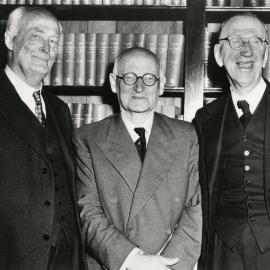 Reunion of Antarctic explorers from the Shackleton expedition 1907-1909.