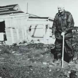 Sir Raymond Priestley in Antarctica, January 1959.