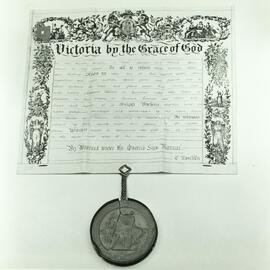 Sir Samuel Wilson - Letters Patent, University of Melbourne, 1875.