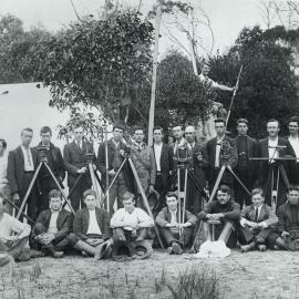 Survey camp, University of Melbourne, 1910.