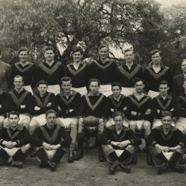 University of Melbourne 'A' Grade Football Premiers, circa 1946.