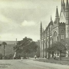 View north along Main Drive, University of Melbourne, circa 1910.