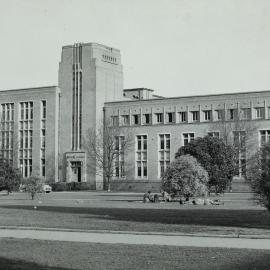 View of Chemistry building from north, University of Melbourne, circa 1950.
