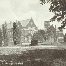 View of Engineering and Geology schools, University of Melbourne, circa 1910.