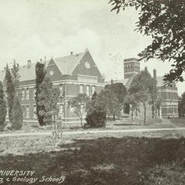 View of Engineering and Geology schools, University of Melbourne, circa 1910.