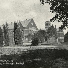 View of Engineering and Geology schools, University of Melbourne, circa 1910.