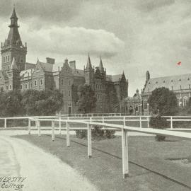 View of Ormond College, University of Melbourne, circa 1910.