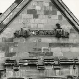 West face of the Quadrangle (north wing), University of Melbourne.