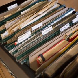 [Filing cabinet drawer, Office]