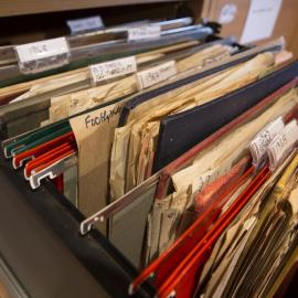 [Filing cabinet drawer, Office]