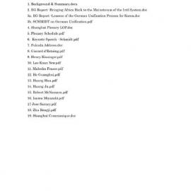 1993 Shanghai Meeting [index]