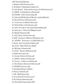 1997 Noordwijk Meeting [index]