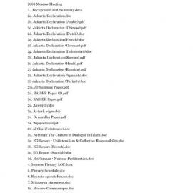 2003 Moscow Meeting [index]