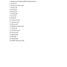 Human Responsibility (18 languages) [index]