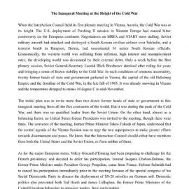 2. Founding Vienna Meeting - Background & Summary