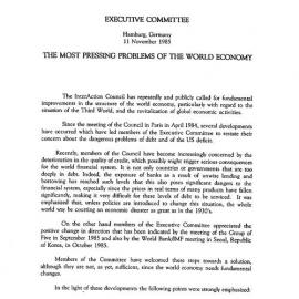 9. Executive Committe Statement