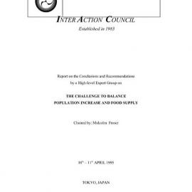 4. EG [expert group] Report-Balance Population Increase and Food Supply