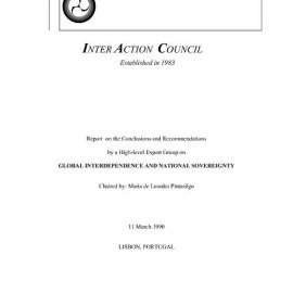 3a. EG [expert group] Report -Global Interdependence and National Sovereignty