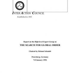 2a. EG [expert group] Report -Search for Global Order