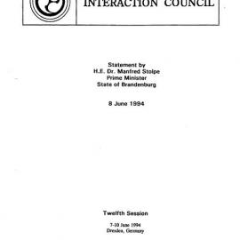 17. Stolpe Statement