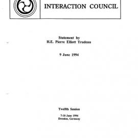 18. Trudeau Statement